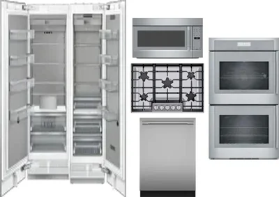 6 Piece Package Includes Refrigerator, Freezer, Cooktop, Wall Oven, Microwave And Dishwasher