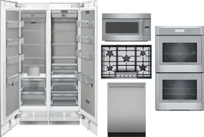 6 Piece Package Includes Refrigerator, Freezer, Cooktop, Wall Oven, Microwave And Dishwasher