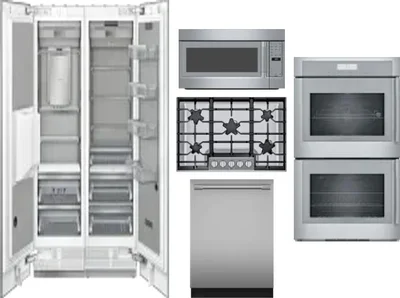 6 Piece Package Includes Refrigerator, Freezer, Cooktop, Wall Oven, Microwave And Dishwasher