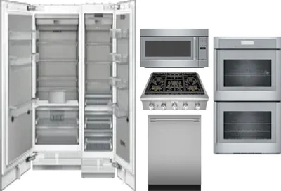 6 Piece Package Includes Refrigerator, Freezer, Cooktop, Wall Oven, Microwave And Dishwasher