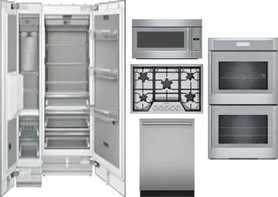6 Piece Package Includes Refrigerator, Freezer, Cooktop, Wall Oven, Microwave And Dishwasher