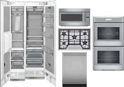 6 Piece Package Includes Refrigerator, Freezer, Cooktop, Wall Oven, Microwave And Dishwasher