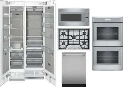 6 Piece Package Includes Refrigerator, Freezer, Cooktop, Wall Oven, Microwave And Dishwasher