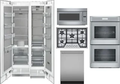 6 Piece Package Includes Refrigerator, Freezer, Cooktop, Wall Oven, Microwave And Dishwasher