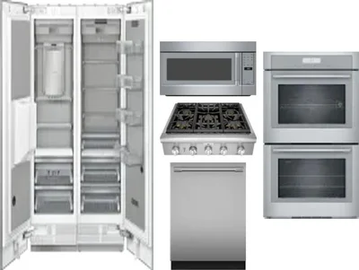 6 Piece Package Includes Refrigerator, Freezer, Cooktop, Wall Oven, Microwave And Dishwasher