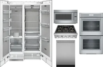 6 Piece Package Includes Refrigerator, Freezer, Cooktop, Wall Oven, Microwave And Dishwasher