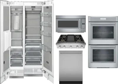6 Piece Package Includes Refrigerator, Freezer, Cooktop, Wall Oven, Microwave And Dishwasher