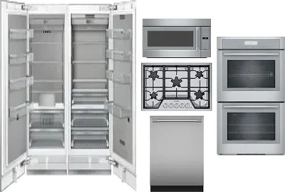 6 Piece Package Includes Refrigerator, Freezer, Cooktop, Wall Oven, Microwave And Dishwasher