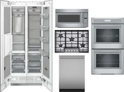 6 Piece Package Includes Refrigerator, Freezer, Cooktop, Wall Oven, Microwave And Dishwasher