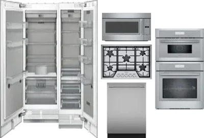6 Piece Package Includes Refrigerator, Freezer, Cooktop, Wall Oven, Microwave And Dishwasher
