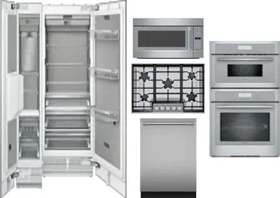 6 Piece Package Includes Refrigerator, Freezer, Cooktop, Wall Oven, Microwave And Dishwasher