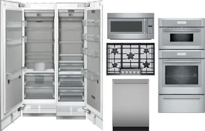 6 Piece Package Includes Refrigerator, Freezer, Cooktop, Wall Oven, Microwave And Dishwasher
