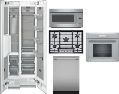 6 Piece Package Includes Refrigerator, Freezer, Cooktop, Wall Oven, Microwave And Dishwasher