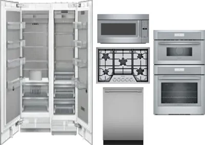 6 Piece Package Includes Refrigerator, Freezer, Cooktop, Wall Oven, Microwave And Dishwasher