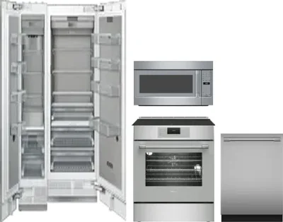 5 Piece Package Includes Refrigerator, Freezer, Range, Microwave And Dishwasher