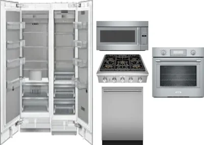6 Piece Package Includes Refrigerator, Freezer, Cooktop, Wall Oven, Microwave And Dishwasher