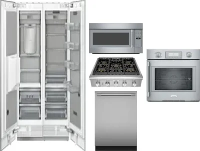 6 Piece Package Includes Refrigerator, Freezer, Cooktop, Wall Oven, Microwave And Dishwasher