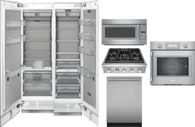 6 Piece Package Includes Refrigerator, Freezer, Cooktop, Wall Oven, Microwave And Dishwasher