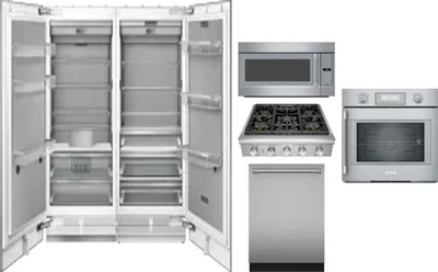 6 Piece Package Includes Refrigerator, Freezer, Cooktop, Wall Oven, Microwave And Dishwasher