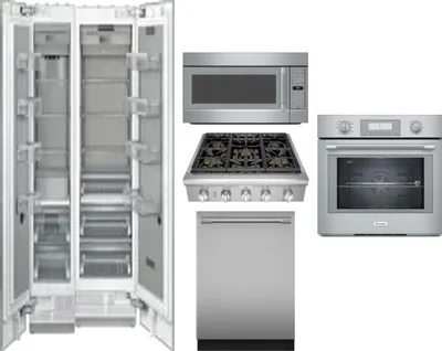 6 Piece Package Includes Refrigerator, Freezer, Cooktop, Wall Oven, Microwave And Dishwasher