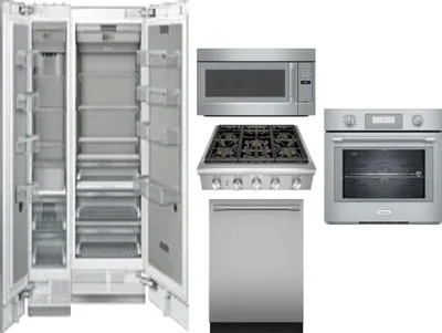 6 Piece Package Includes Refrigerator, Freezer, Cooktop, Wall Oven, Microwave And Dishwasher