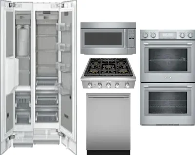 6 Piece Package Includes Refrigerator, Freezer, Cooktop, Wall Oven, Microwave And Dishwasher