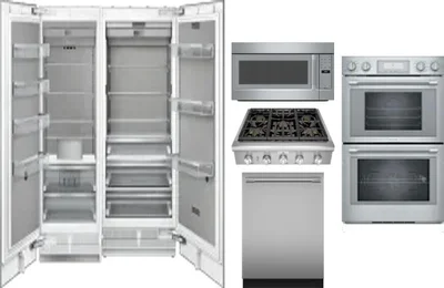 6 Piece Package Includes Refrigerator, Freezer, Cooktop, Wall Oven, Microwave And Dishwasher