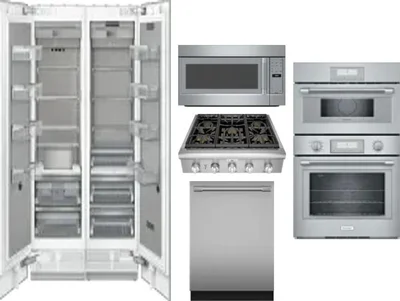 6 Piece Package Includes Refrigerator, Freezer, Cooktop, Wall Oven, Microwave And Dishwasher