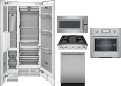 6 Piece Package Includes Refrigerator, Freezer, Cooktop, Wall Oven, Microwave And Dishwasher