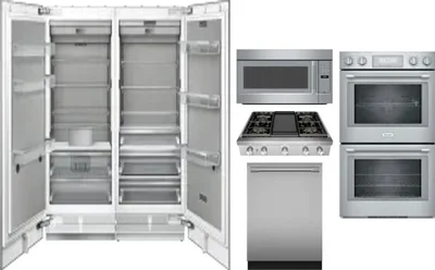 6 Piece Package Includes Refrigerator, Freezer, Cooktop, Wall Oven, Microwave And Dishwasher