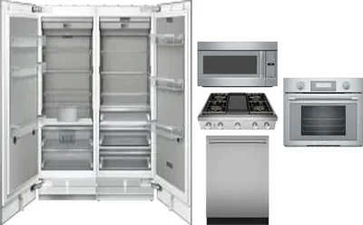 6 Piece Package Includes Refrigerator, Freezer, Cooktop, Wall Oven, Microwave And Dishwasher