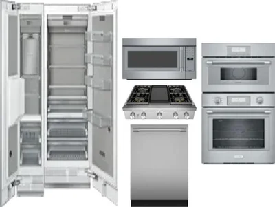 6 Piece Package Includes Refrigerator, Freezer, Cooktop, Wall Oven, Microwave And Dishwasher