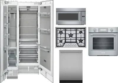 6 Piece Package Includes Refrigerator, Freezer, Cooktop, Wall Oven, Microwave And Dishwasher