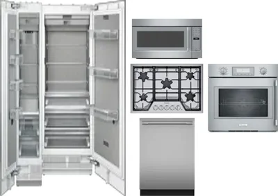 6 Piece Package Includes Refrigerator, Freezer, Cooktop, Wall Oven, Microwave And Dishwasher