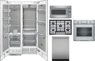 6 Piece Package Includes Refrigerator, Freezer, Cooktop, Wall Oven, Microwave And Dishwasher