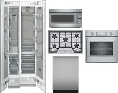 6 Piece Package Includes Refrigerator, Freezer, Cooktop, Wall Oven, Microwave And Dishwasher