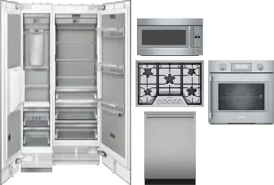 6 Piece Package Includes Refrigerator, Freezer, Cooktop, Wall Oven, Microwave And Dishwasher