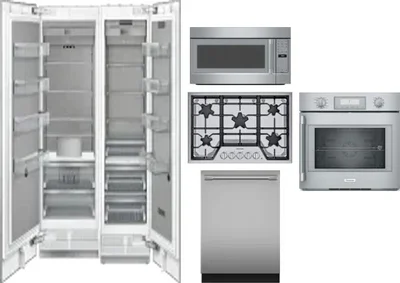 6 Piece Package Includes Refrigerator, Freezer, Cooktop, Wall Oven, Microwave And Dishwasher