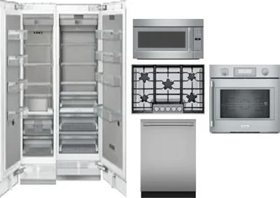 6 Piece Package Includes Refrigerator, Freezer, Cooktop, Wall Oven, Microwave And Dishwasher