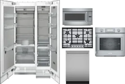 6 Piece Package Includes Refrigerator, Freezer, Cooktop, Wall Oven, Microwave And Dishwasher