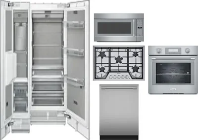 6 Piece Package Includes Refrigerator, Freezer, Cooktop, Wall Oven, Microwave And Dishwasher