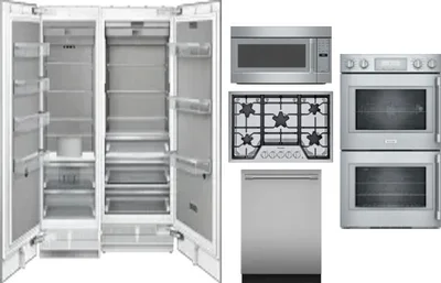 6 Piece Package Includes Refrigerator, Freezer, Cooktop, Wall Oven, Microwave And Dishwasher