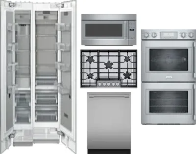 6 Piece Package Includes Refrigerator, Freezer, Cooktop, Wall Oven, Microwave And Dishwasher