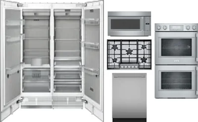 6 Piece Package Includes Refrigerator, Freezer, Cooktop, Wall Oven, Microwave And Dishwasher