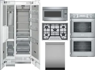 6 Piece Package Includes Refrigerator, Freezer, Cooktop, Wall Oven, Microwave And Dishwasher