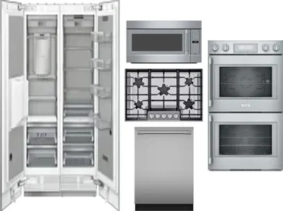 6 Piece Package Includes Refrigerator, Freezer, Cooktop, Wall Oven, Microwave And Dishwasher