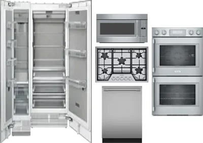 6 Piece Package Includes Refrigerator, Freezer, Cooktop, Wall Oven, Microwave And Dishwasher