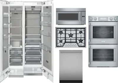 6 Piece Package Includes Refrigerator, Freezer, Cooktop, Wall Oven, Microwave And Dishwasher
