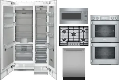 6 Piece Package Includes Refrigerator, Freezer, Cooktop, Wall Oven, Microwave And Dishwasher