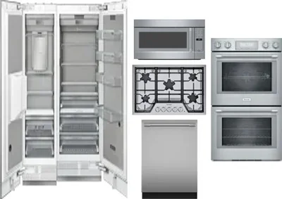 6 Piece Package Includes Refrigerator, Freezer, Cooktop, Wall Oven, Microwave And Dishwasher